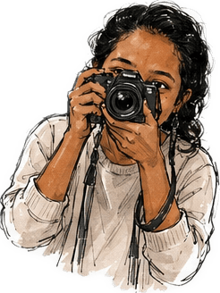 Nishara with camera